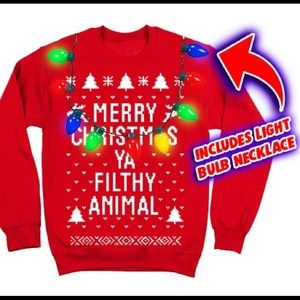 Merry Christmas YA filthy animal Christmas sweater
